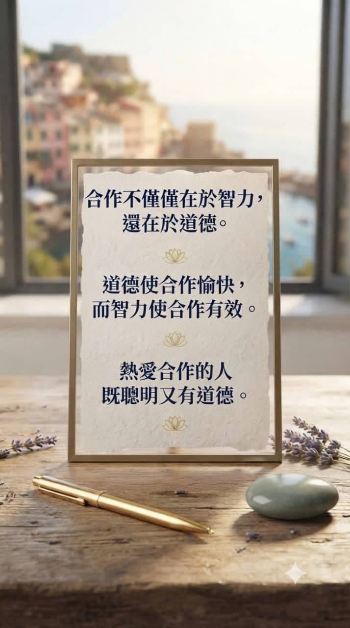 合作需要智慧与道德