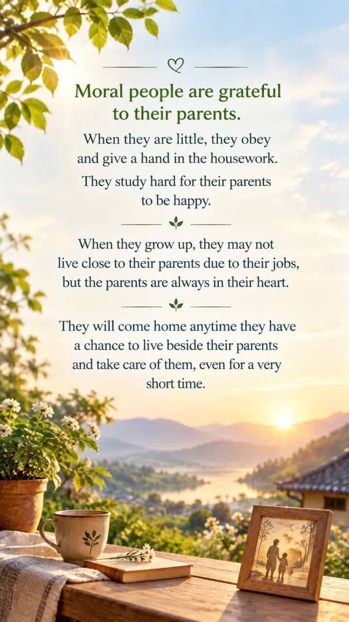 Human instinct, love for children, and responsibility to parents