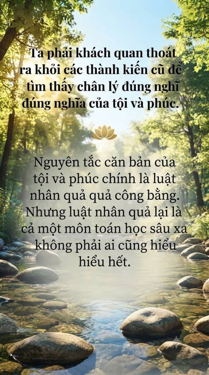 Sự thật về phúc và tội được giải thích qua Luật Nghiệp công bằng và sâu sắc.
