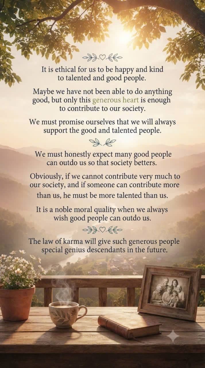 Supporting good and talented people with a generous heart and noble morality