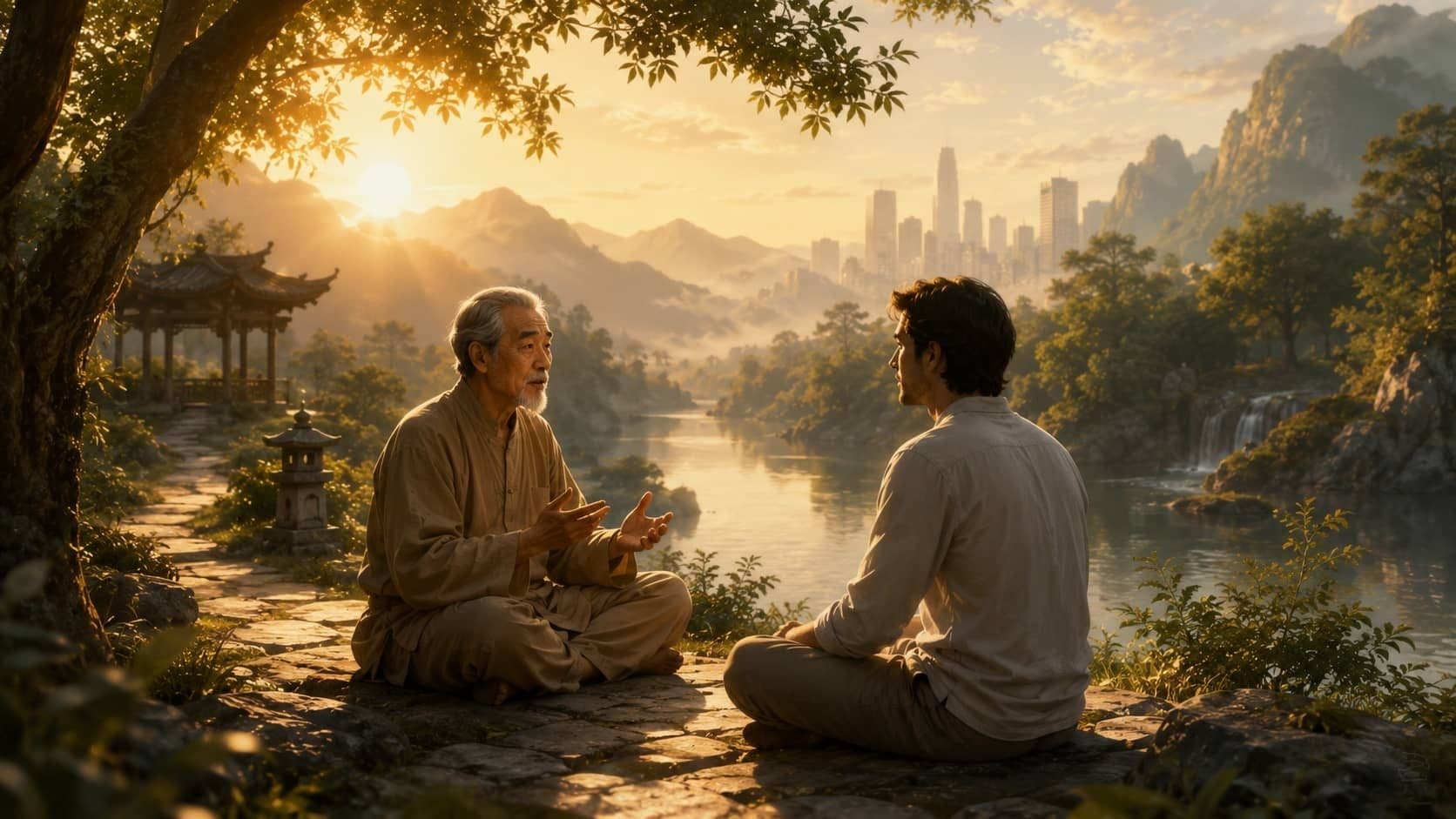 Meditation, awareness, inner strength, and responsibility as the path to a peaceful mind