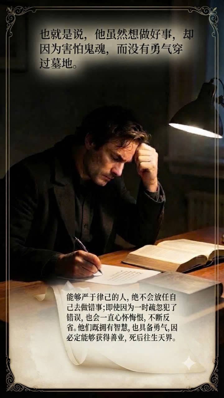 勇敢克服对鬼魂的恐惧并选择行善的人