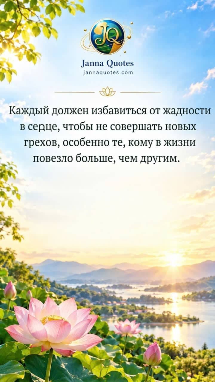 Отказ от жадности, чтобы избежать новых грехов