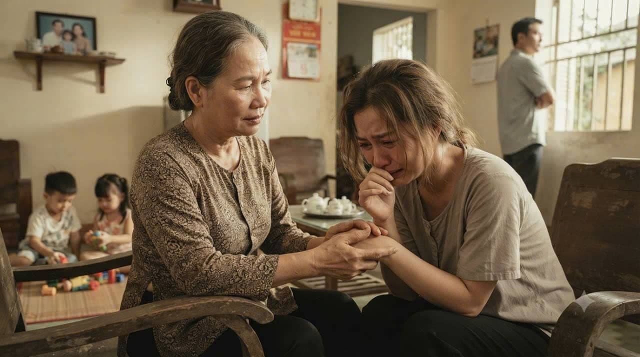 Vợ chồng đối mặt với khoảng cách cảm xúc và sự ghen tuông trong hôn nhân
