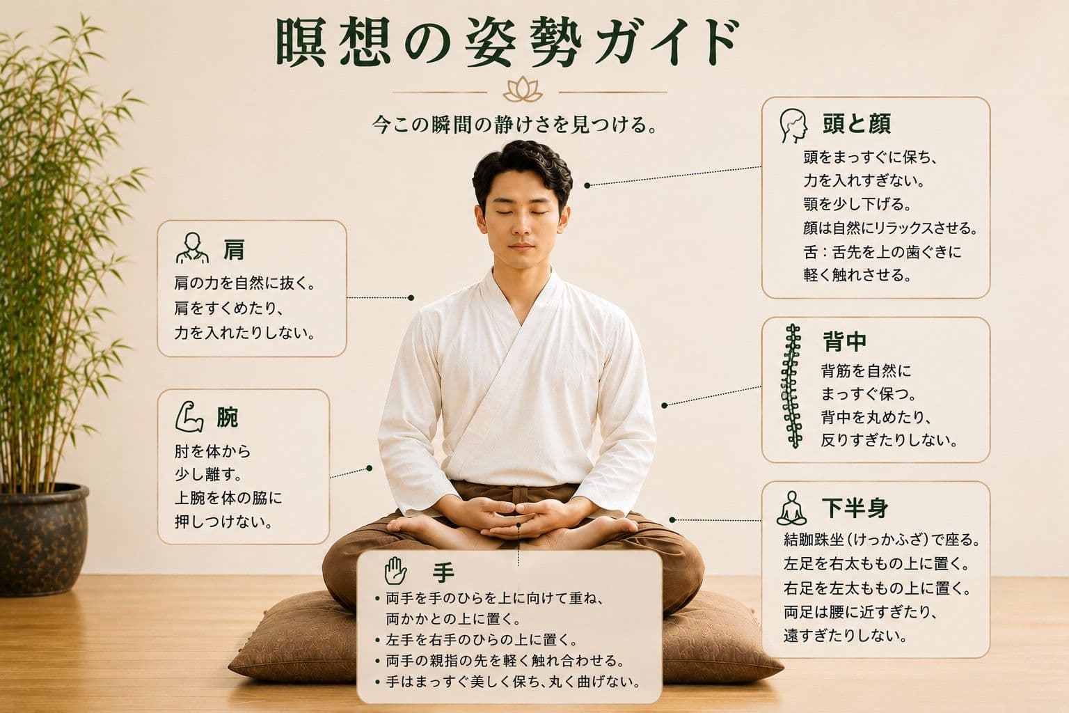 瞑想の指導:基本的な方法と実践ガイド