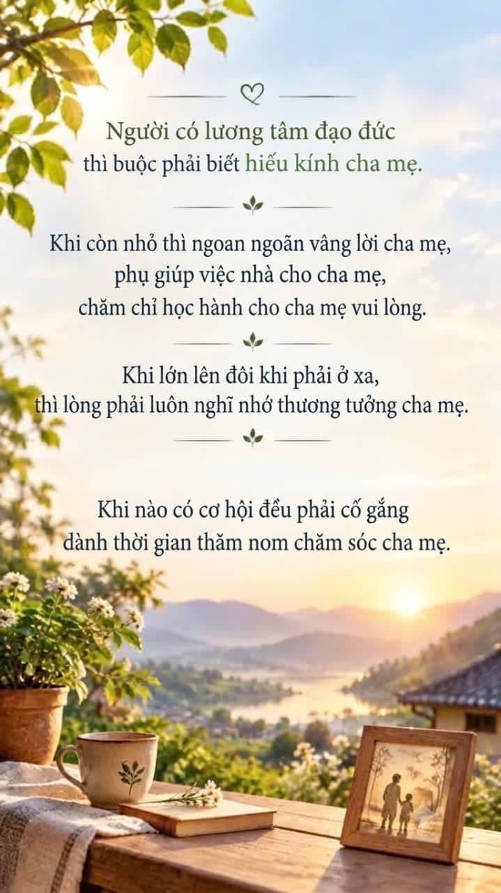 Bản năng con người, tình yêu con cái và trách nhiệm đối với cha mẹ