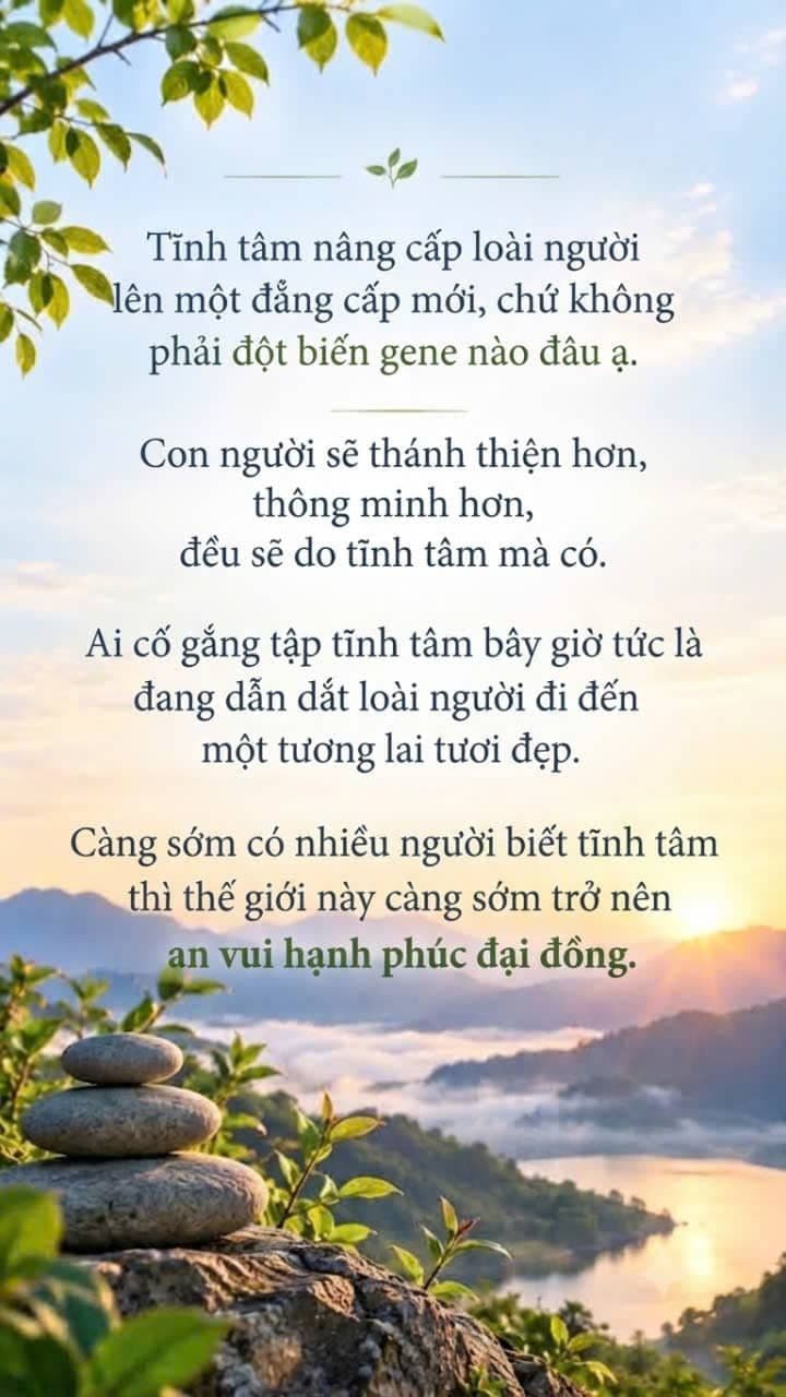 Con người thực hành thiền định để có tâm an tĩnh và hướng đến tương lai hạnh phúc